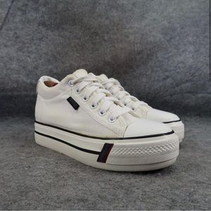 Fashion Sneakers Shoes Womens 38 Wedge Platform Kuan Bei Lace Up Star Athletic